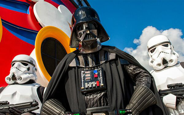 Ontmoet Darth Vader tijdens een cruise door de Caribbean