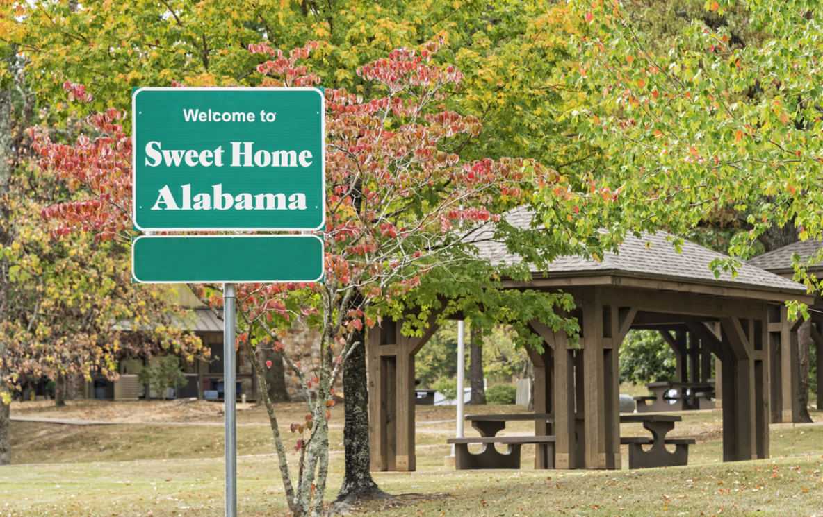De groene staat Alabama