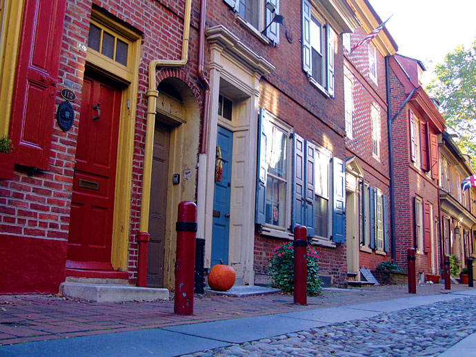 Elfreth's Alley in Philadelphia