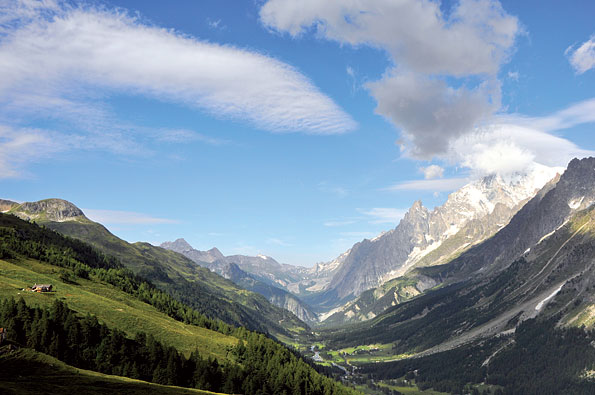 Panorama over Valle d'Aosta